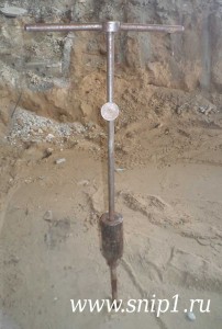 Ударник удлинённый для определения плотности грунта методом зондирования