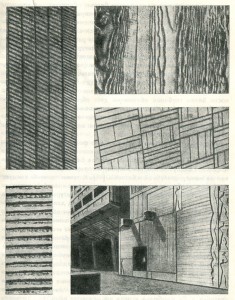 Фактура бетонных поверхностей образованная опалубкой оттиски досок грубого распила