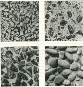 Обнаженная структура декоративного слоя бетона Обнаженная структура слоя бетона