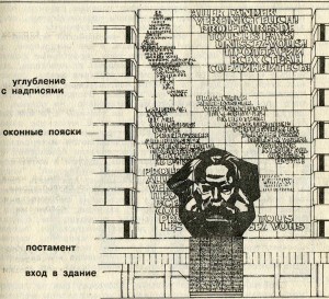  Карл-Маркс-штадт, монумент К. Марксу