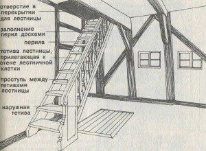 структура внутренней лестницы