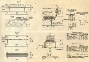скамеек чертежи
