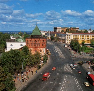 Вид на Нажегородский кремль