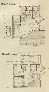 План деревянного дома