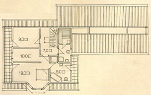 План 2 этажа деревянного дома