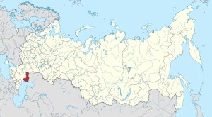 Астраханской области на карте РФ