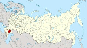Республика Калмыкия на карте Российской Федерации