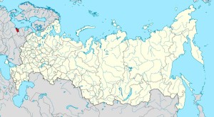 Калининградская область на карте РФ