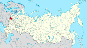 Смоленская область на карте РФ