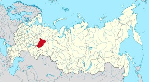 Пермский край на карте Российской Федерации