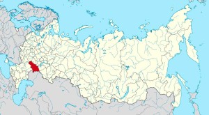 Саратовская область на карте РФ