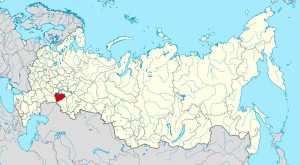 Самарская область на карте РФ