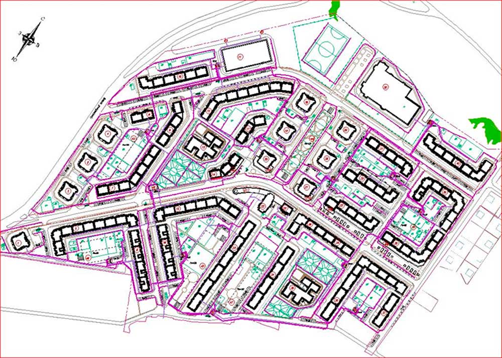 План микрорайона рисунок