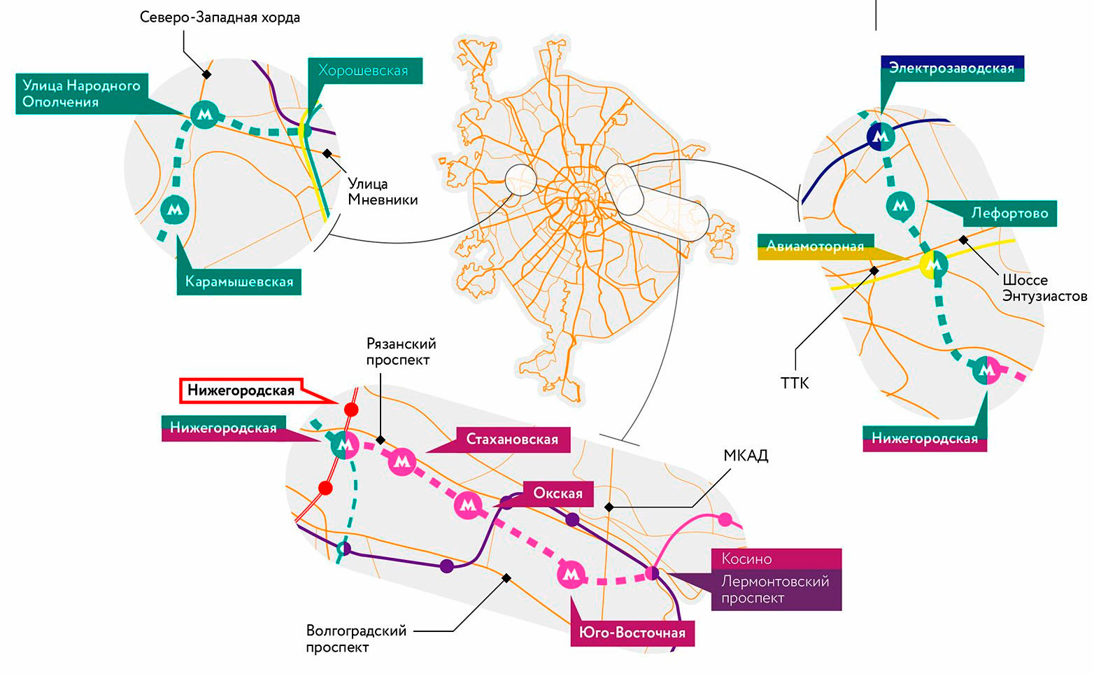 Какие станции метро откроются в 2020 году