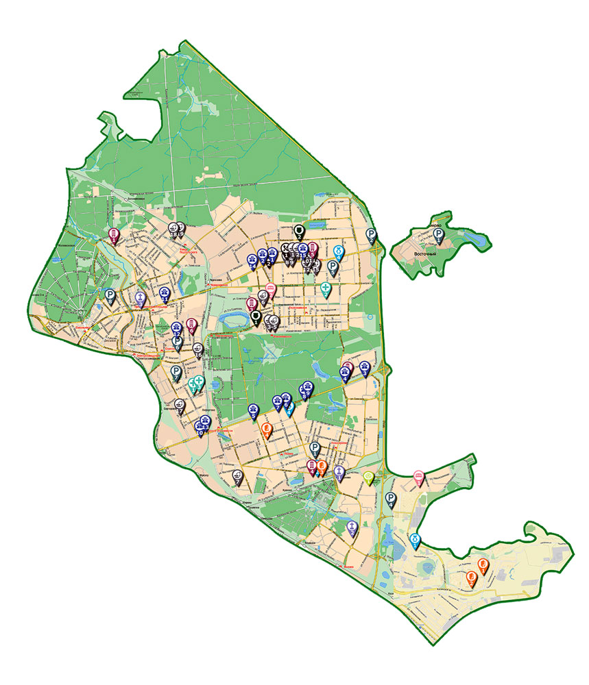 Карта ювао по районам - 80 фото