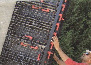 Монтаж колонны