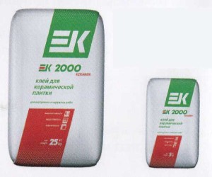 Клей для керамической плитки ЕК 2000 KERAMIK