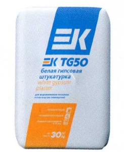 Белая гипсовая штукатурка ЕК TG50