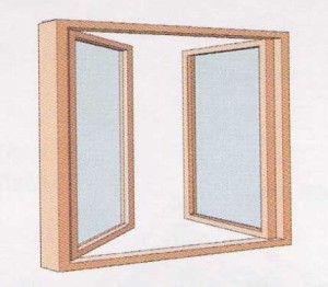 двустворчатое окно casement windiw
