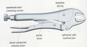 Клещи-тиски. Mole wrench