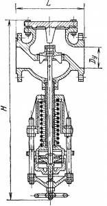 Клапан редукционный пружинный