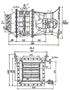 Отопительный подвесной агрегат СТД-100 для теплоносителя воды