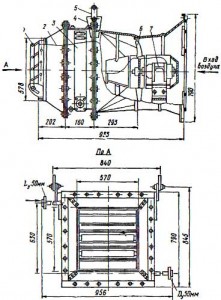 Отопительный подвесной агрегат СТД-100 для теплоносителя пара