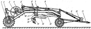 Прицепной  грейдер