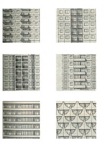 Разнообразие форм фасадов панельных зданий определяют функционально-конструктивные элементы: панели стен, ограждения лоджий и эркеров, проёмы