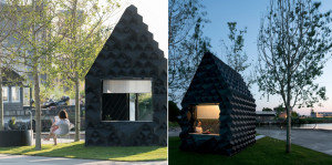 В Амстердаме представили экспериментальную "городскую хижину", напечатанную на 3D-принтере