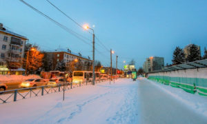 Застройка улицы Богдана Хмельницкого в Новосибирске