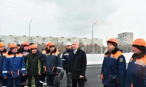 Собянин открыл дорожную связку Мосфильмовская