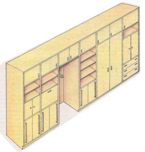 Один из вариантов шкафа-перегородки