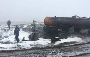 В Северной Осетии произошел разлив нефти из скважин