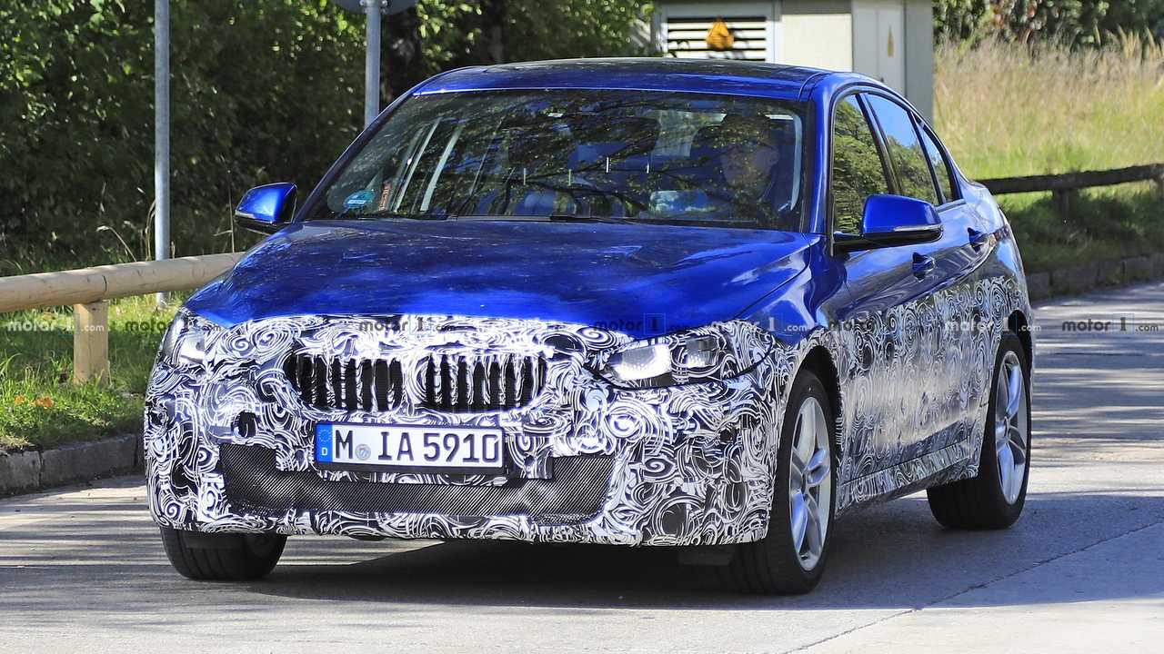 BMW 1 Series Sedan facelift spy photo