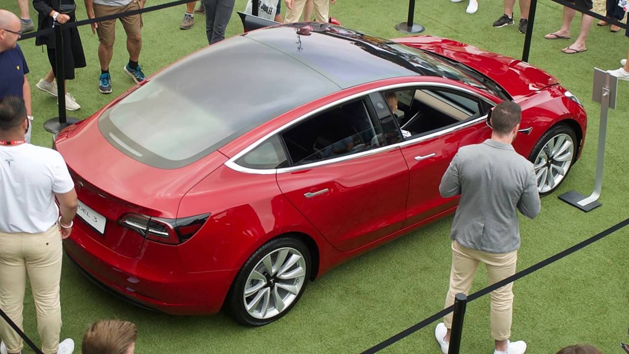 Tesla Model 3 au Festival of Speed de Goodwood 2018