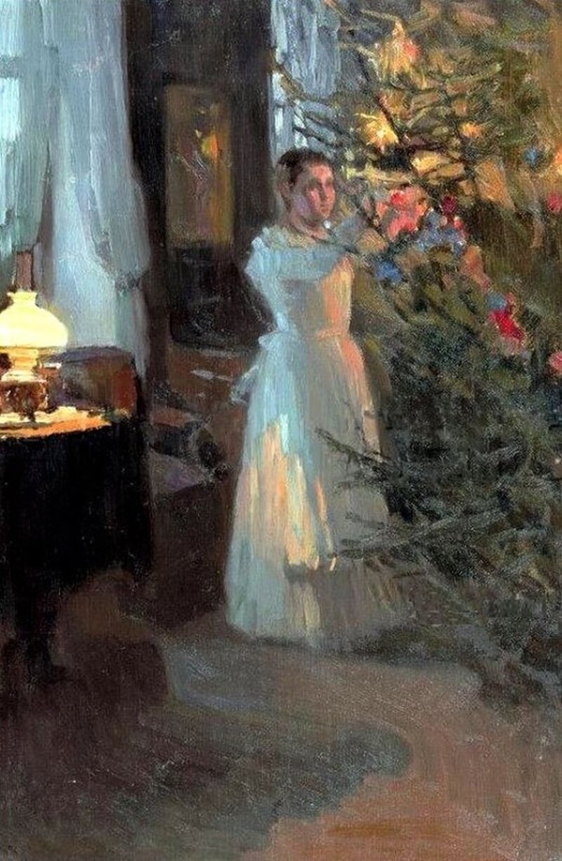 А. Корин. Рождественская елка. 1910 год
