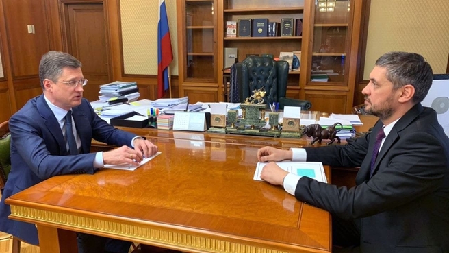 Рабочая встреча Александра Новака с губернатором Забайкальского края Александром Осиповым