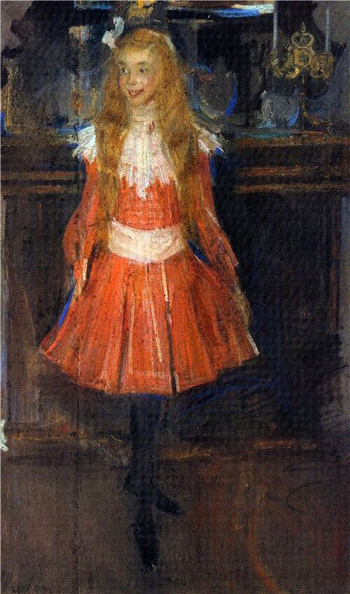 Ф. Малявин. Лисичка. Портрет А. Хохловой в детстве. 1902 год