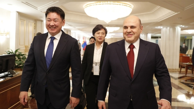Встреча Михаила Мишустина с Президентом Монголии Ухнагийн Хурэлсухом