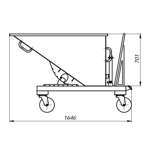 ТАРА ДЛЯ ОТХОДОВ И МУСОРА чертёж