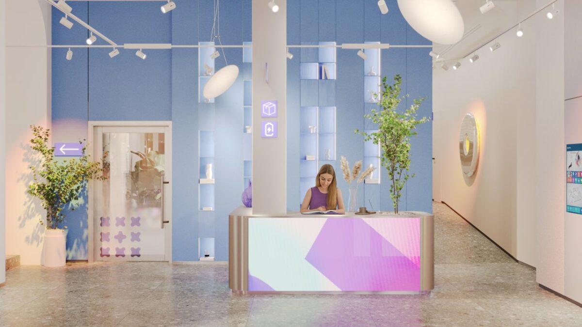 Сказка для digital-поколения: футуристичный интерьер и комьюнити-конструктор в общественных зонах ЖК «Алиса»