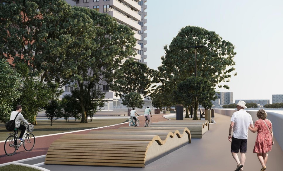 Появились рендеры обновленной Симоновской набережной — рядом с INSIDER